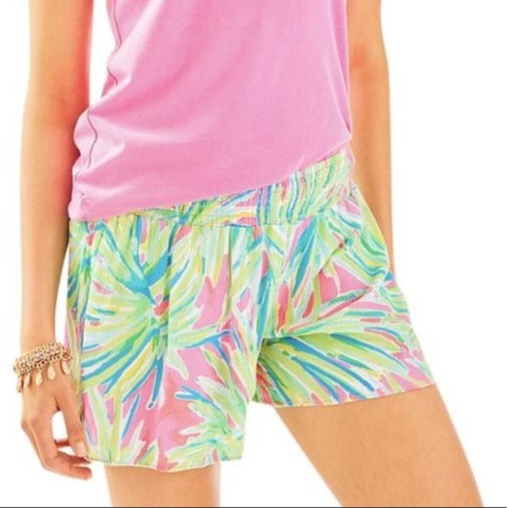Lilly Pulitzer Kat Pull On Shorts Tiki Pink